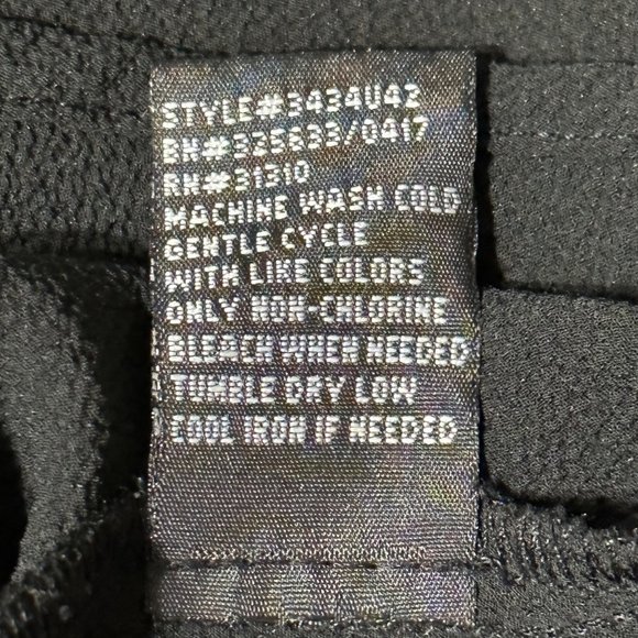 AGB women’s size 1X flowy black semi sheer black lace cuffs blouse - Picture 6 of 7